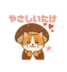 しいたけキャット（個別スタンプ：4）