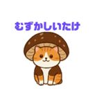 しいたけキャット（個別スタンプ：14）