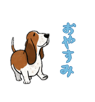[おやすみなさい専用]バセットハウンド（個別スタンプ：10）