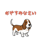 [おやすみなさい専用]バセットハウンド（個別スタンプ：16）