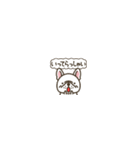 超ちいさいフレブル(ホワイト)（個別スタンプ：7）