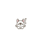 超ちいさいフレブル(ホワイト)（個別スタンプ：20）