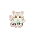 使いやすいアメリカンショートヘア（個別スタンプ：17）