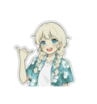 アロハお姉さん（個別スタンプ：1）