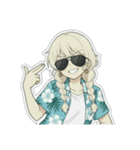 アロハお姉さん（個別スタンプ：38）
