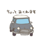 ゆるゆるクラシックカー(grey)（個別スタンプ：4）