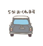 ゆるゆるクラシックカー(grey)（個別スタンプ：5）