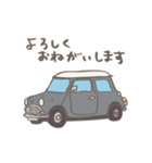 ゆるゆるクラシックカー(grey)（個別スタンプ：10）