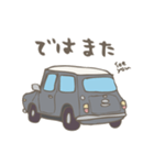 ゆるゆるクラシックカー(grey)（個別スタンプ：17）