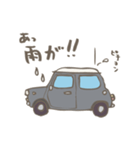 ゆるゆるクラシックカー(grey)（個別スタンプ：24）