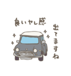 ゆるゆるクラシックカー(grey)（個別スタンプ：28）