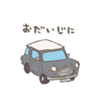ゆるゆるクラシックカー(grey)（個別スタンプ：29）