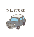 ゆるゆるクラシックカー(grey)（個別スタンプ：34）