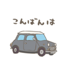 ゆるゆるクラシックカー(grey)（個別スタンプ：35）