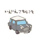ゆるゆるクラシックカー(grey/線あり)（個別スタンプ：18）