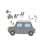 ゆるゆるクラシックカー(grey/線あり)（個別スタンプ：24）