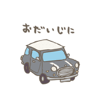 ゆるゆるクラシックカー(grey/線あり)（個別スタンプ：29）