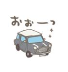 ゆるゆるクラシックカー(grey/線あり)（個別スタンプ：38）