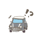 ゆるゆるクラシックカー(grey/線あり)（個別スタンプ：40）