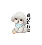 ふわふわトイプードル グレー（日常会話）（個別スタンプ：32）