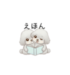 双子ちゃんスタンプ（トイプードル）（個別スタンプ：10）