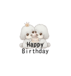 双子ちゃんスタンプ（トイプードル）（個別スタンプ：33）