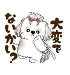 シーズー犬 2025 「北海道弁」（個別スタンプ：22）