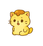 プリンねこダイアリー（個別スタンプ：1）