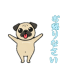 [お帰りなさい専用]パグパグ（個別スタンプ：14）
