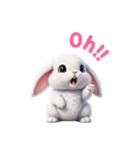 毎日使いのラビット(English)（個別スタンプ：22）