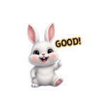 毎日使いのラビット(English)（個別スタンプ：24）