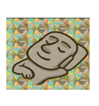 モアイピカっと無言圧@SFW（個別スタンプ：6）