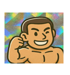 ギラマッスル爆筋無双録@SFW（個別スタンプ：1）