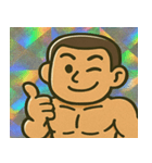ギラマッスル爆筋無双録@SFW（個別スタンプ：5）