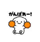 表情を変えない犬？（橙）（個別スタンプ：5）