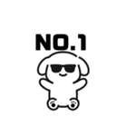 表情を変えない犬？（橙）（個別スタンプ：26）