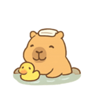 カピバラ 温泉リラックス（個別スタンプ：2）