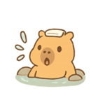 カピバラ 温泉リラックス（個別スタンプ：3）