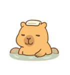 カピバラ 温泉リラックス（個別スタンプ：5）