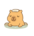 カピバラ 温泉リラックス（個別スタンプ：7）