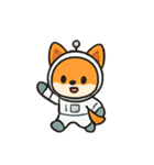 アストロフォックスの宇宙ぼうけん（個別スタンプ：1）