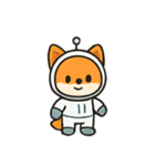 アストロフォックスの宇宙ぼうけん（個別スタンプ：4）