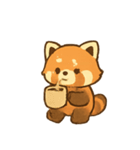 レッサーパンダとカエデのあき（個別スタンプ：2）