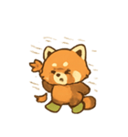 レッサーパンダとカエデのあき（個別スタンプ：7）