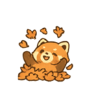 レッサーパンダとカエデのあき（個別スタンプ：12）