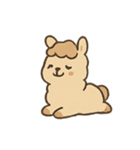 ふわふわアルパカフレンド（個別スタンプ：7）