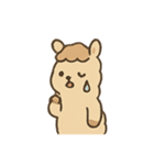 ふわふわアルパカフレンド（個別スタンプ：11）