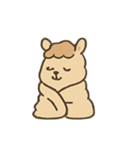 ふわふわアルパカフレンド（個別スタンプ：14）