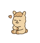 ふわふわアルパカフレンド（個別スタンプ：15）