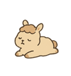 ふわふわアルパカフレンド（個別スタンプ：16）